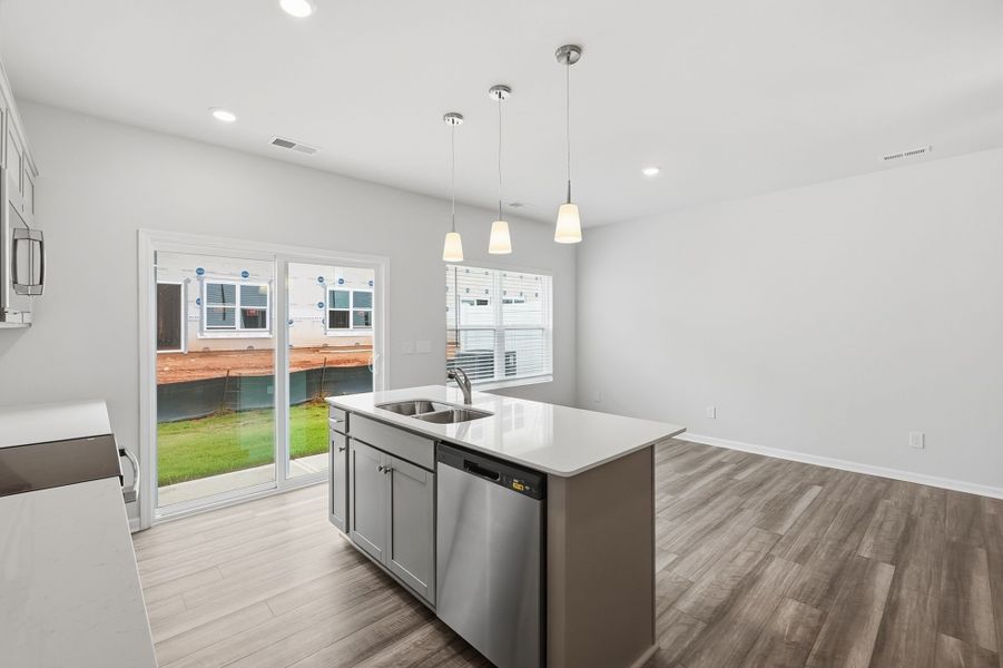 Furnished interior view inside a new home in Nichols Landing, Charlotte (Image 13).
