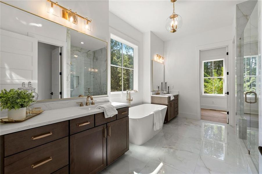Furnished interior view inside a new home in , Canton (Image 52).