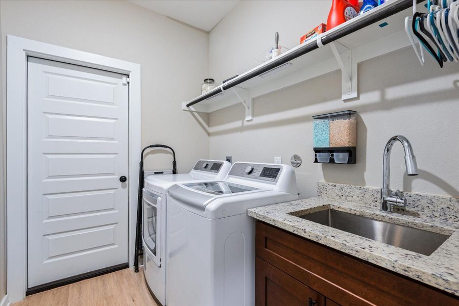 Laundry area