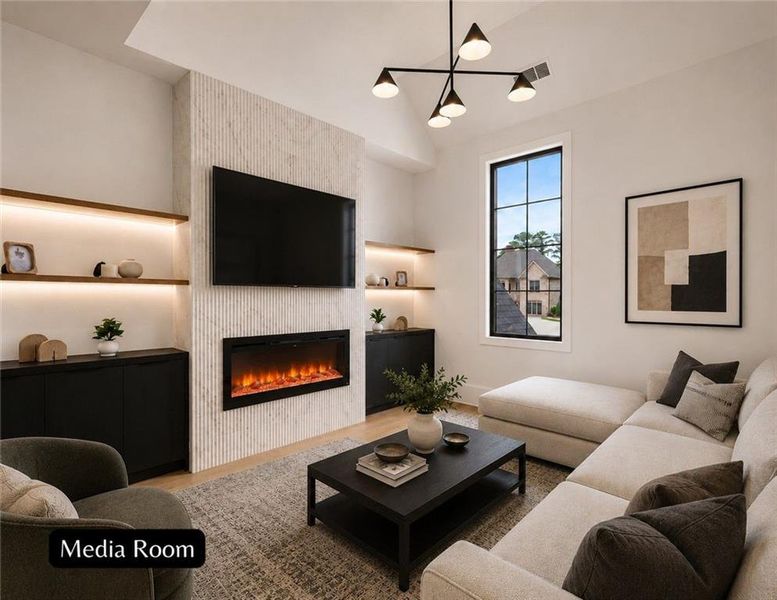 Furnished interior view inside a new home in , Flowery Branch (Image 18).