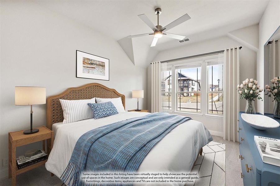 Furnished interior view inside a new home in Villages of Walnut Grove, Midlothian (Image 6).