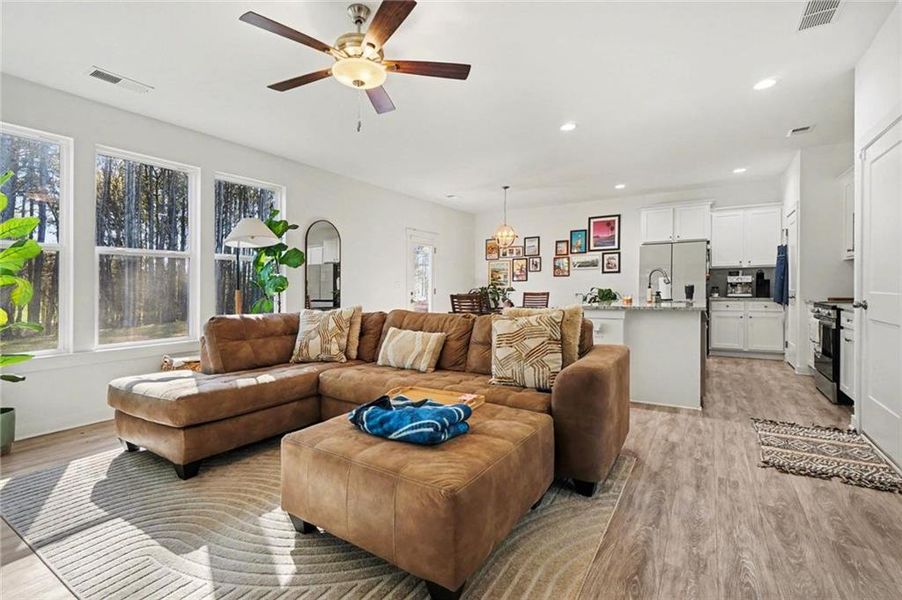 Furnished interior view inside a new home in , Statham (Image 18).
