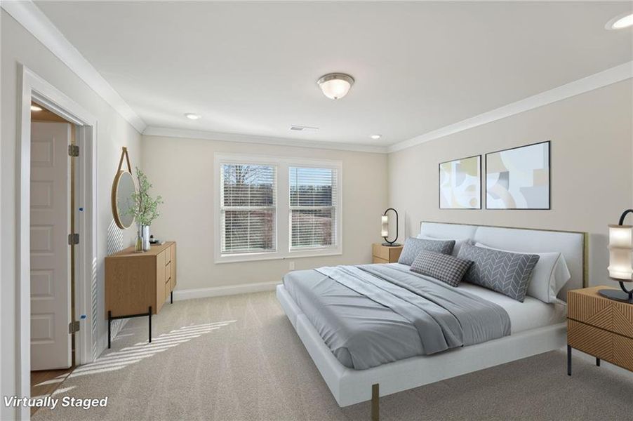Furnished interior view inside a new home in Hemingway - Highland Series, Cumming (Image 16).