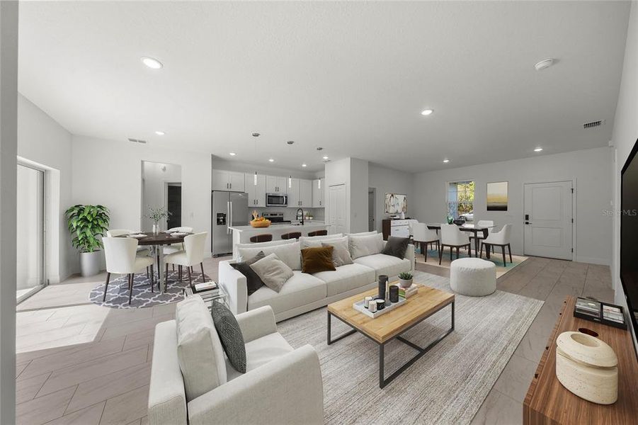 Furnished interior view inside a new home in , Citrus Springs (Image 5).