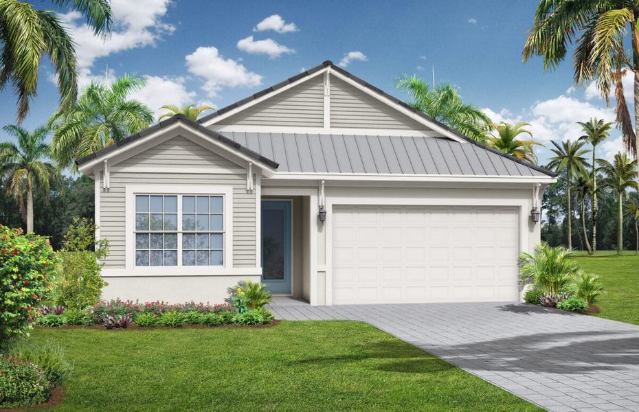 Representative exterior photo of a completed home built from the Antigua by Medallion Home in The Willows, Parrish, FL (Image 8). Representative exterior photo of a completed home built from the Antigua by Medallion Home in The Willows, Parrish, FL (Image 8).