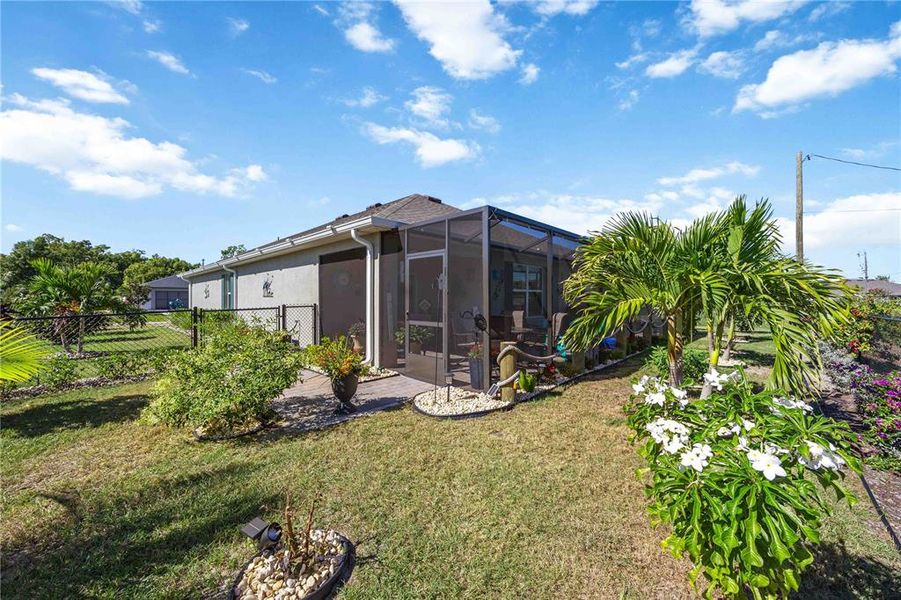 Exterior details and patio area of a home in Burnt Store Village, Punta Gorda (Image 30).