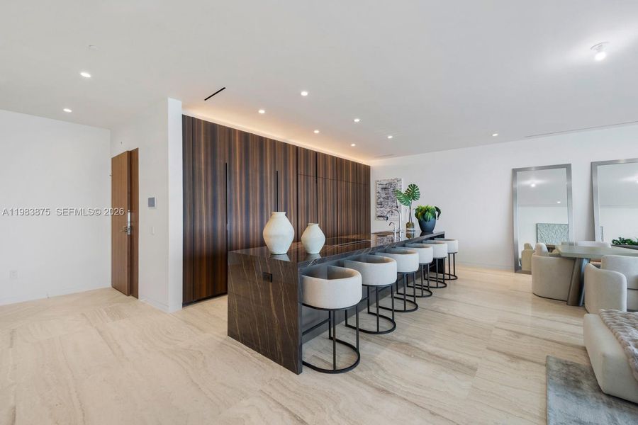 Furnished interior view inside a new home in , Miami (Image 13).