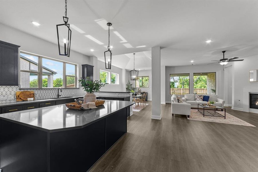 Furnished interior view inside a new home in South Pointe Manor Series, Mansfield (Image 10). Furnished interior view inside a new home in South Pointe Manor Series, Mansfield (Image 10).