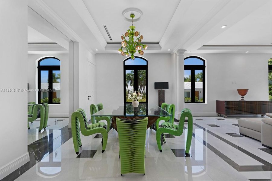 Furnished interior view inside a new home in , Surfside (Image 13).