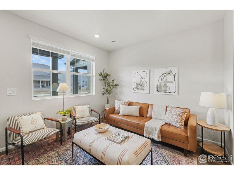 Furnished interior view inside a new home in Poudre Heights: The Meadow Collection, Windsor (Image 16).
