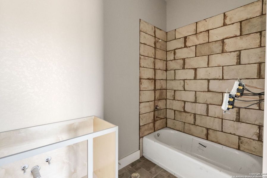 In-progress construction of a new home in , Adkins, TX (Image 26).