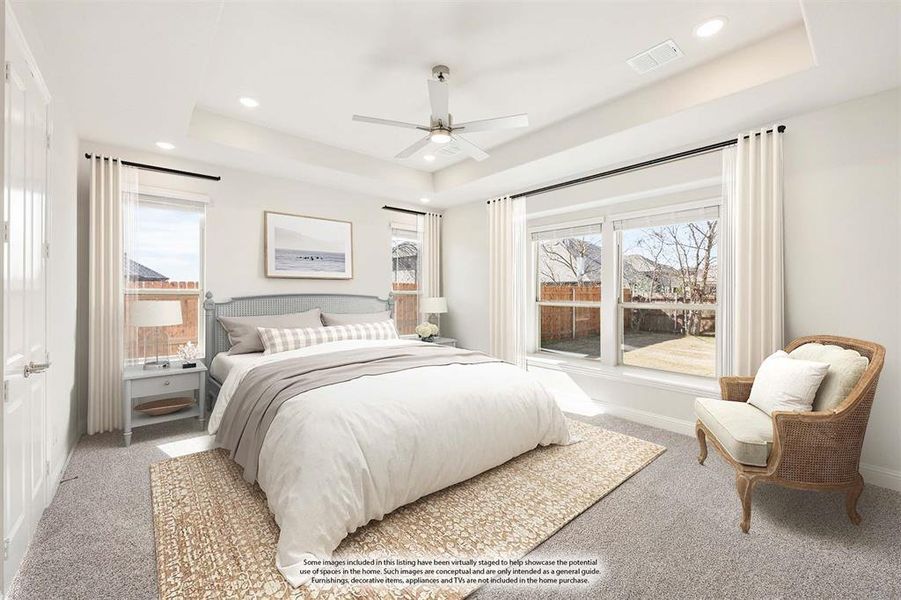 Furnished interior view inside a new home in Sunrise at Garden Valley, Waxahachie (Image 13).