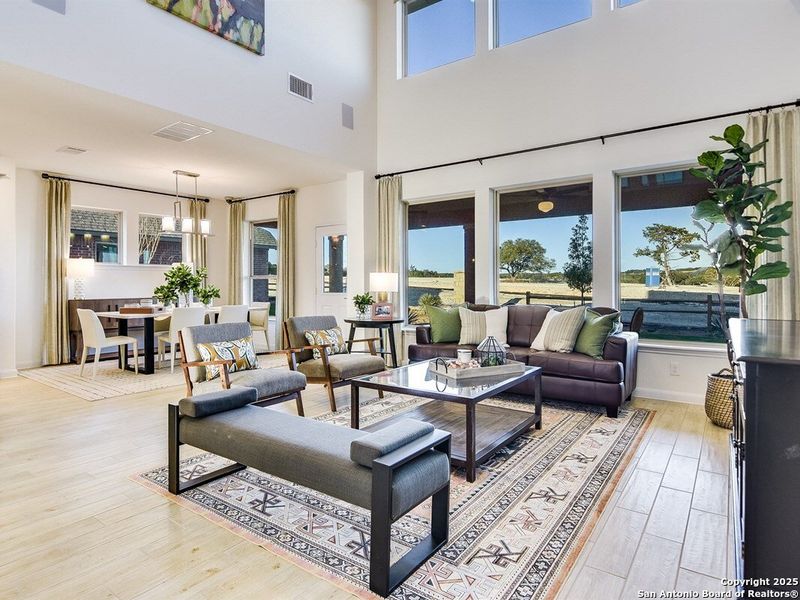 Furnished interior view inside a new home in Davis Ranch 60', San Antonio (Image 6). Furnished interior view inside a new home in Davis Ranch 60', San Antonio (Image 6).