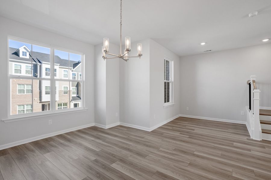 Spacious, unfurnished interior of a new home in Renaissance at White Oak, Garner (Image 22). Spacious, unfurnished interior of a new home in Renaissance at White Oak, Garner (Image 22).