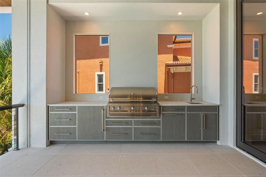 Exterior details and patio area of a home in , Sarasota (Image 27).