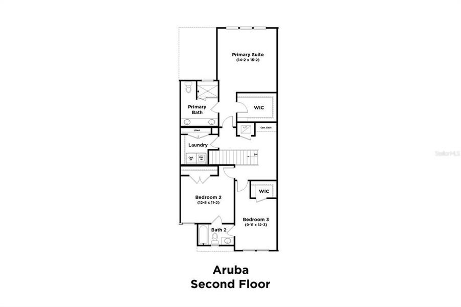 2D floor plan layout of this home in Isla Mirada, San Antonio, FL (Image 4).