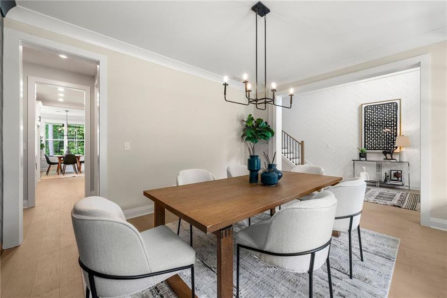Furnished interior view inside a new home in , Canton (Image 4).