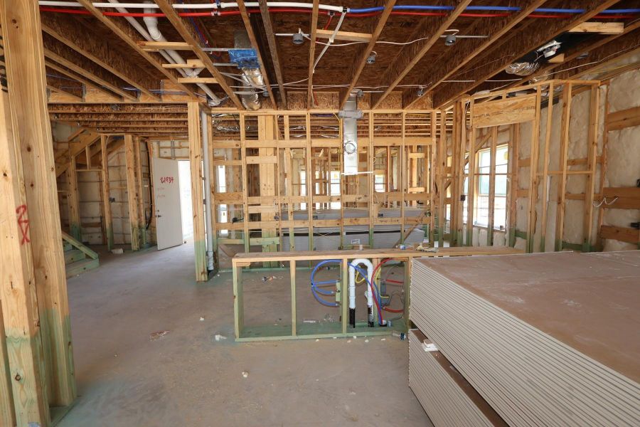 In-progress construction of a new home in Prairieland Village - Summit Collection, Cypress, TX (Image 19).