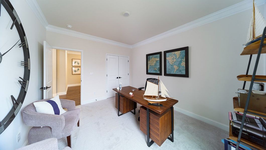 Furnished interior view inside a new home in Falls Cove, Troutman (Image 21). Furnished interior view inside a new home in Falls Cove, Troutman (Image 21).