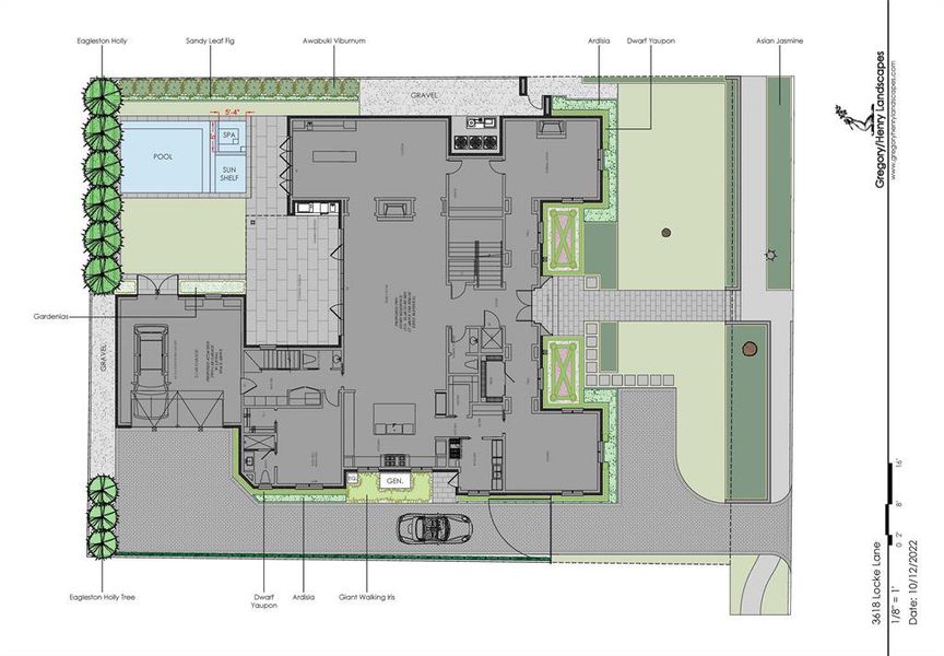 Landscape Plan Render