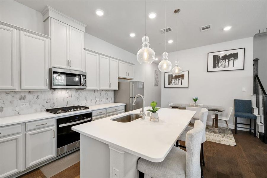 Furnished interior view inside a new home in , North Richland Hills (Image 4). Furnished interior view inside a new home in , North Richland Hills (Image 4).