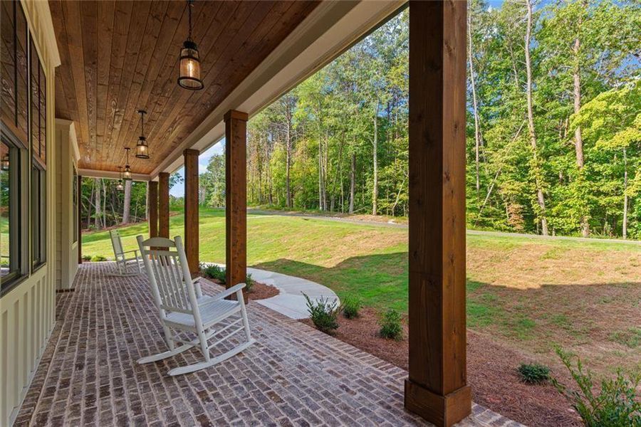 Exterior details and patio area of a home in , Ball Ground (Image 33).