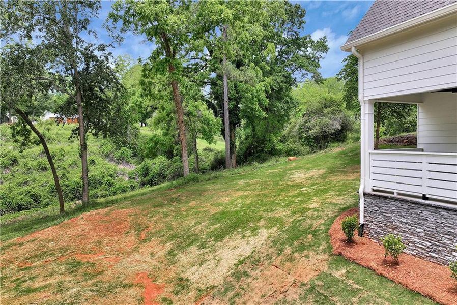 Exterior details and patio area of a home in , Commerce (Image 29).