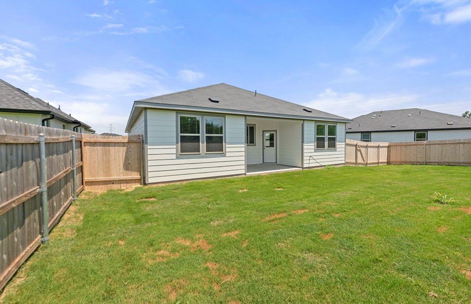 Front exterior of a new home in County View, Temple, TX, highlighting curb appeal (Image 2). Front exterior of a new home in County View, Temple, TX, highlighting curb appeal (Image 2).
