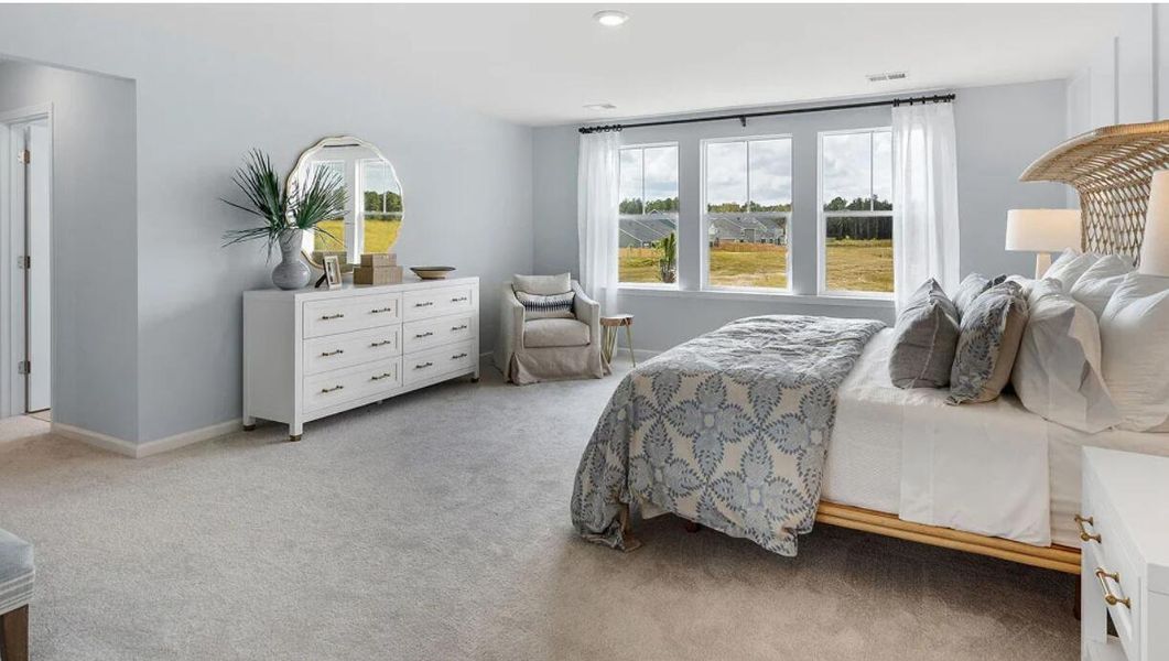 Furnished interior view inside a new home in Heron's Walk at Summers Corner: Row Collection, Summerville (Image 5). Furnished interior view inside a new home in Heron's Walk at Summers Corner: Row Collection, Summerville (Image 5).