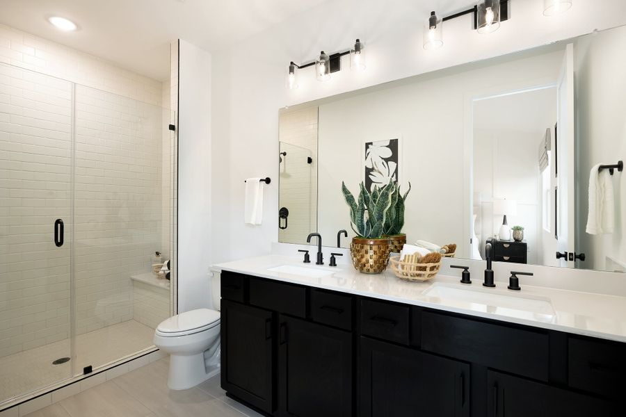 Furnished interior view inside a new home in Novel, Austin (Image 9).