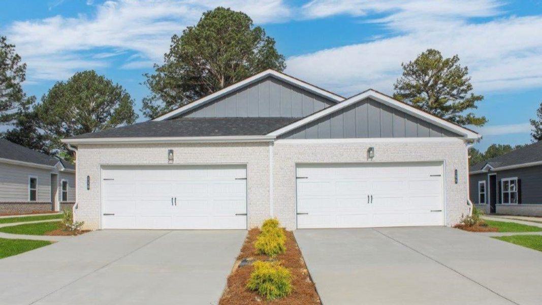 Front exterior of a new home in Cambridge Cove, Chickamauga, GA, highlighting curb appeal (Image 2).