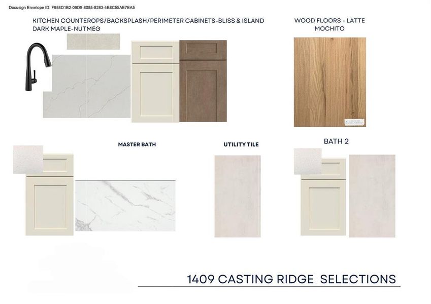 Sample of building materials used in homes in Solterra Texas, Mesquite (Image 3).