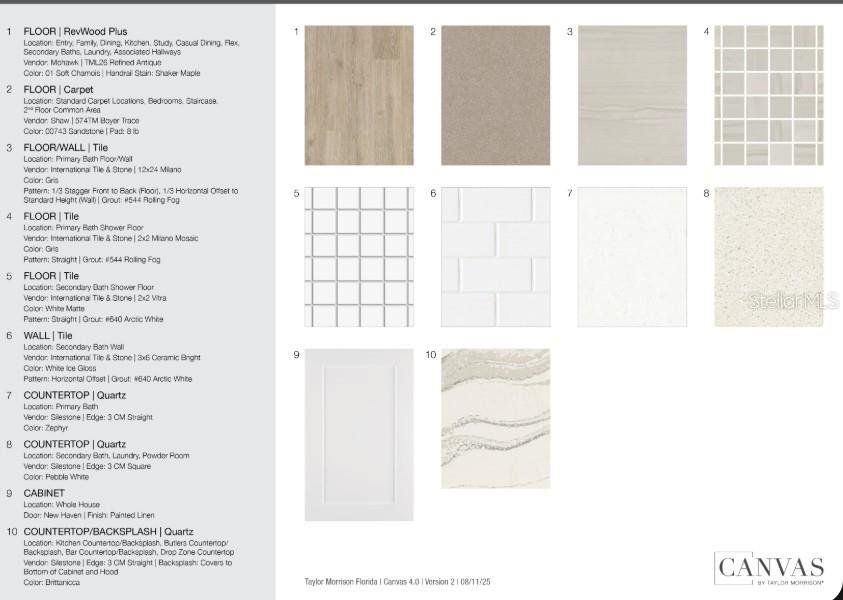 Sample of building materials used in homes in Skye Ranch Community Group Page, Sarasota (Image 15).