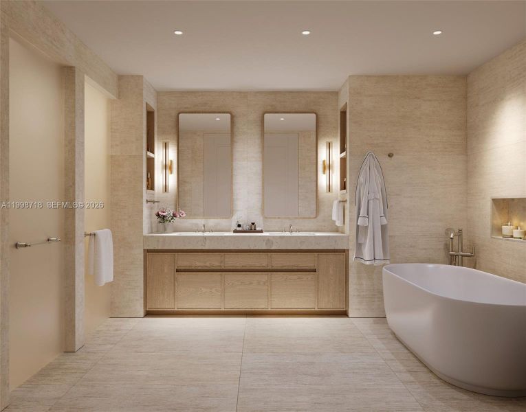 Furnished interior view inside a new home in , Fort Lauderdale (Image 7).