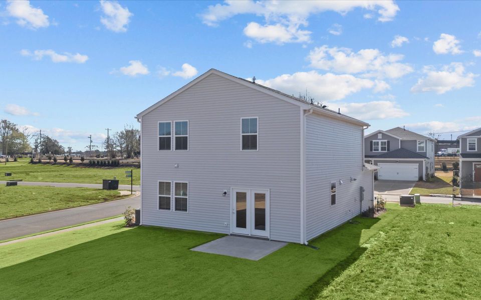 Exterior details and patio area of a home in Crestview, Spartanburg (Image 3). Exterior details and patio area of a home in Crestview, Spartanburg (Image 3).