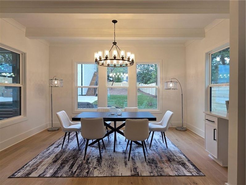Furnished interior view inside a new home in , Atlanta (Image 40).