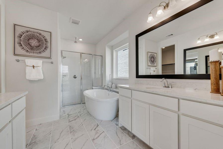 Furnished interior view inside a new home in Trails at Cottonwood Creek, Rowlett (Image 7).