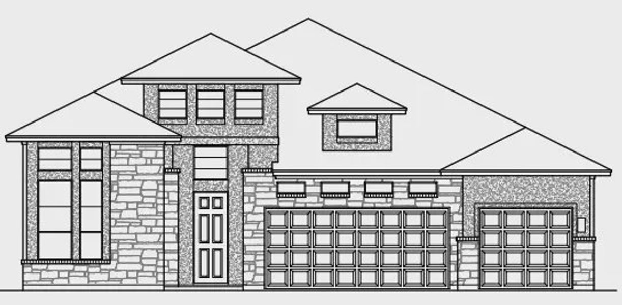 Exterior rendering of this home design in Wildrye 60', Waller, TX (Image 4).