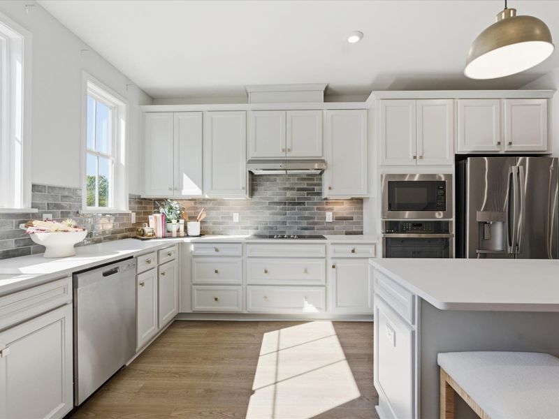 Representative furnished interior of a home built from the Bellamy by Tri Pointe Homes in Bellflower, Charlotte (Image 29).