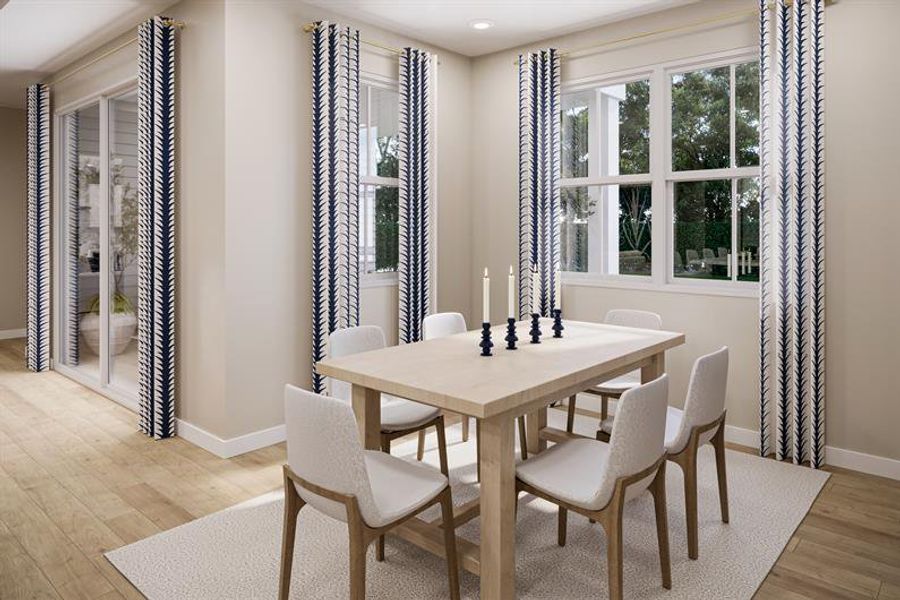 Furnished interior view inside a new home in Seminole Palms Single-Family Homes, Palm Coast (Image 4).