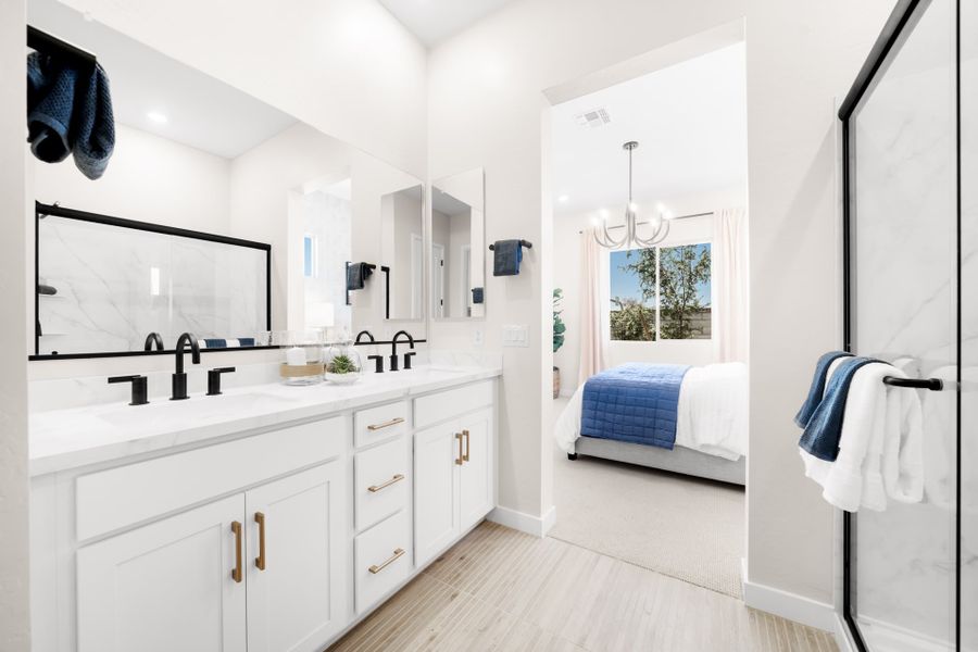 Primary Bathroom | Gemini Model Home | Rialta | New homes in Mesa, Arizona | Landsea Homes