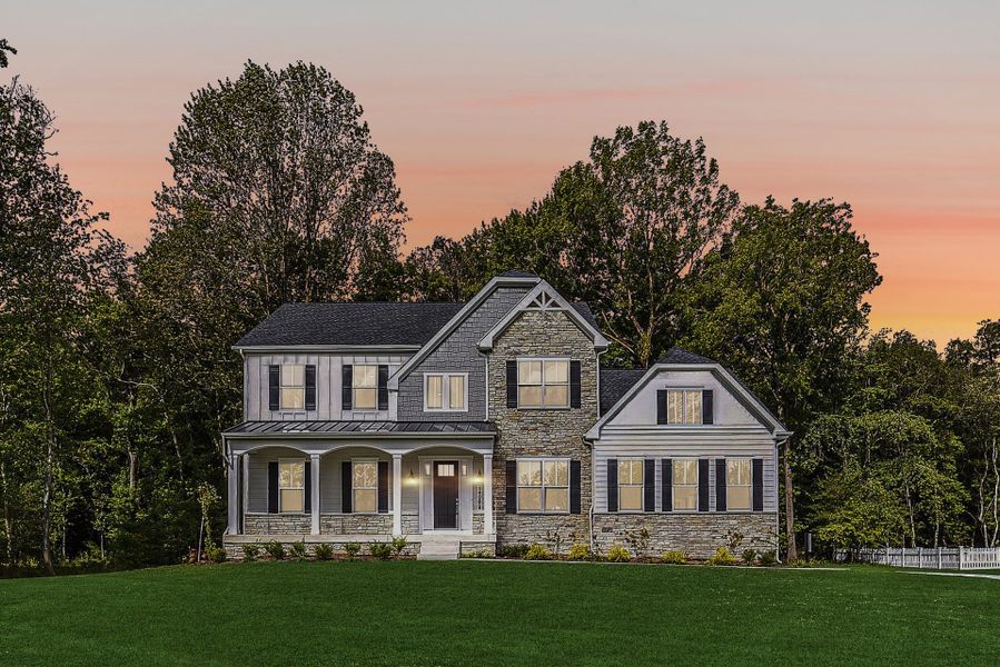 Representative exterior photo of a completed home built from the Lexington II by Caruso Homes in Rolling Meadows, Mooresville, NC (Image 33).