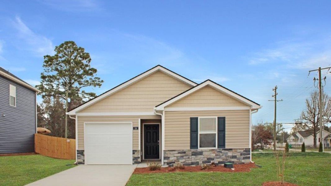 Representative exterior photo of a completed home built from the Sullivan by D.R. Horton in Evergreen Landing, Rossville, GA (Image 18). Representative exterior photo of a completed home built from the Sullivan by D.R. Horton in Evergreen Landing, Rossville, GA (Image 18).