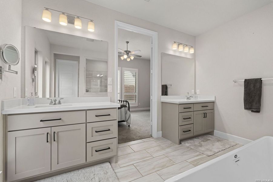 Furnished interior view inside a new home in Veramendi, New Braunfels (Image 18).