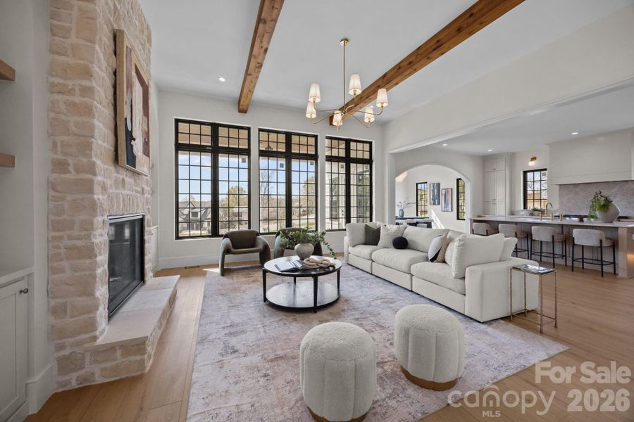 Furnished interior view inside a new home in , Sherrills Ford (Image 9).