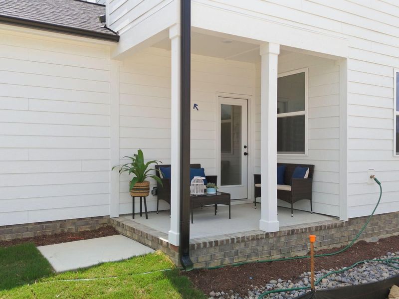 Exterior details and patio area of a home in Forestville Yard, Knightdale (Image 3).