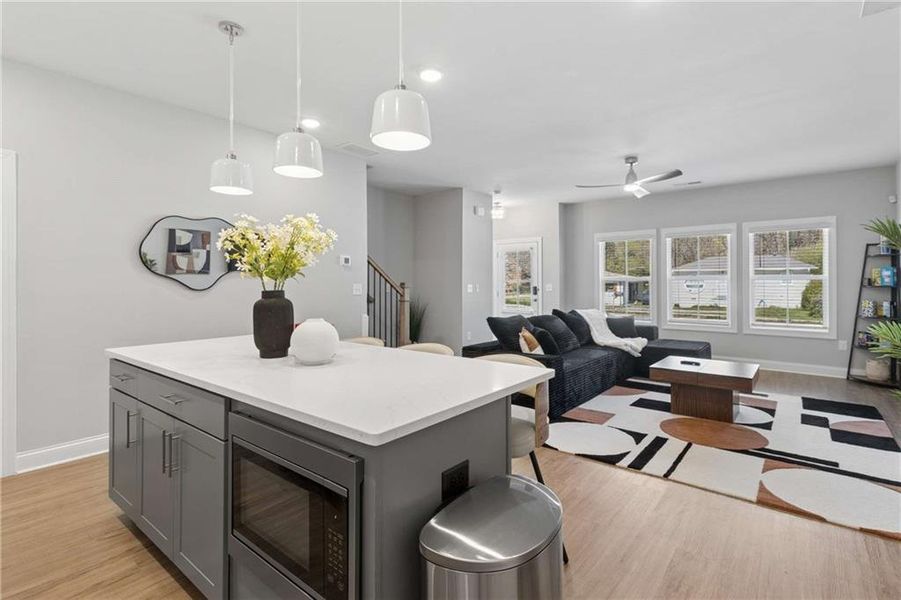 Furnished interior view inside a new home in , Atlanta (Image 17).