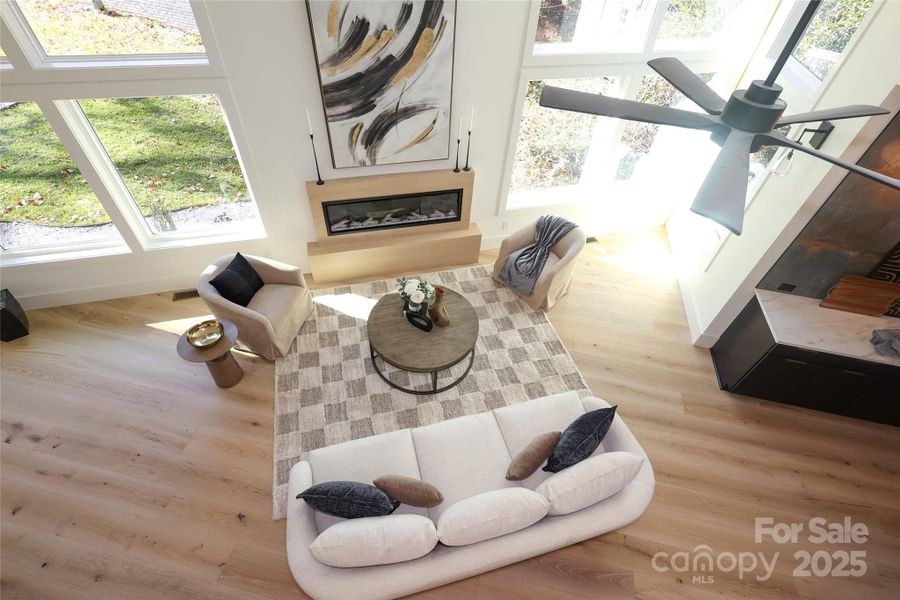 Furnished interior view inside a new home in , Charlotte (Image 33).