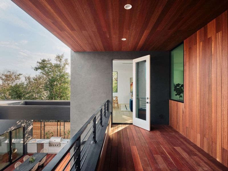 Exterior details and patio area of a home in , Austin (Image 23).
