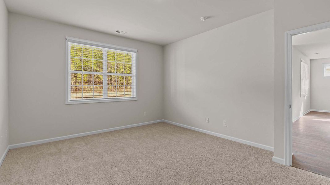 Representative unfurnished interior of a home built from the Bristol by D.R. Horton in South Pinehurst Cottages, Pinehurst (Image 16). Representative unfurnished interior of a home built from the Bristol by D.R. Horton in South Pinehurst Cottages, Pinehurst (Image 16).